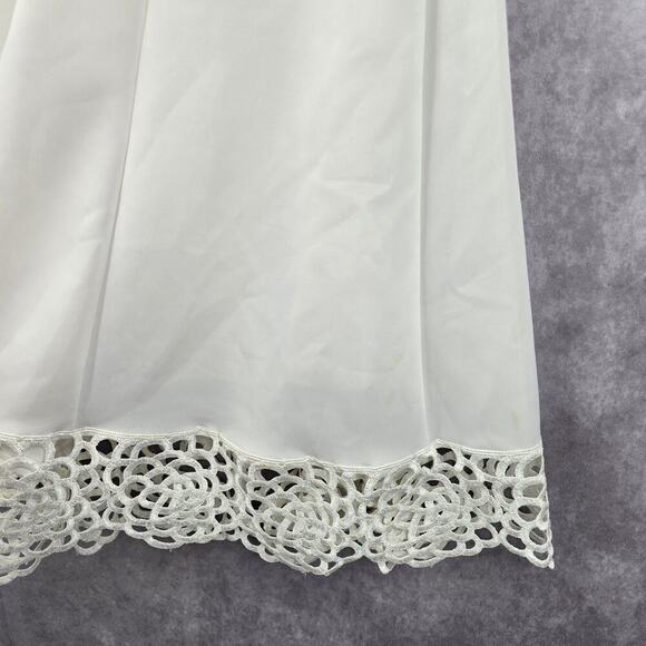 Donna Ricco White Sleeve Less Lace Zipper Y2K Retro Indie Flare Dress 8 - Picture 6 of 8